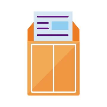 Isolated envelope icon Stock Illustration