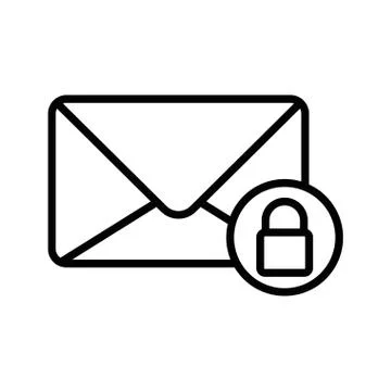 Isolated envelope icon line vector design Stock Illustration