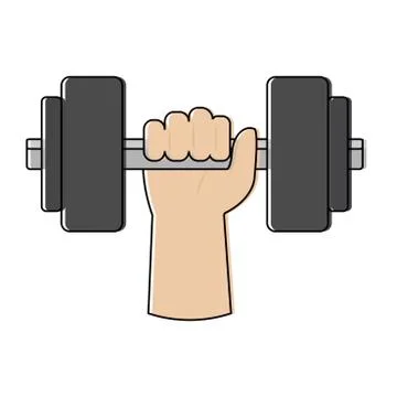 Isolated exercise activity Stock Illustration