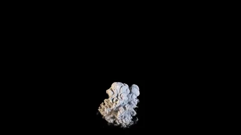 Isolated explosion on black background Stock Footage 71348658