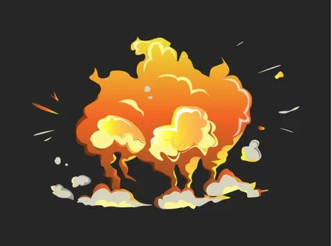 Isolated explosion icon. Stock Illustration