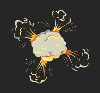 Isolated explosion icon. Illustrazione stock