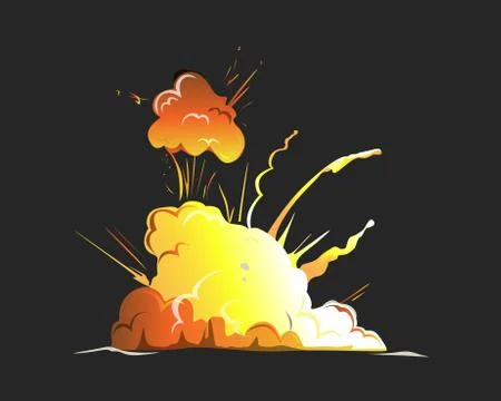 Isolated explosion icon. Stock Illustration