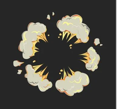 Isolated explosion icon. Stock Illustration
