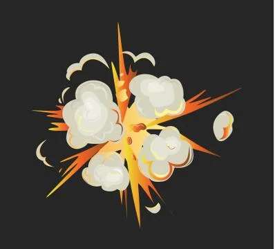 Isolated explosion icon. Stock Illustration