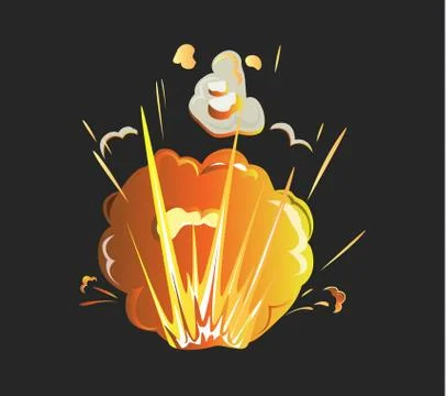 Isolated explosion icon. Stock Illustration