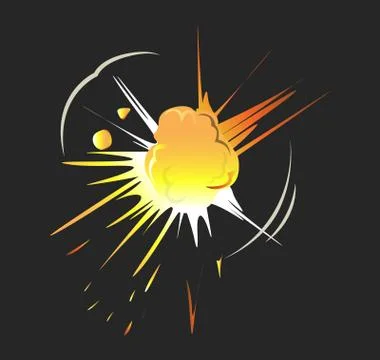 Isolated explosion icon. 스톡 일러스트