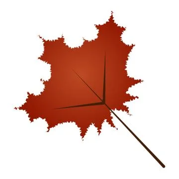 Isolated fall leaf Stock Illustration