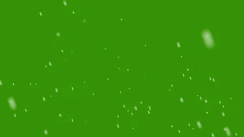 Isolated falling snow on green screen. snowfalling Stock Footage 120597052