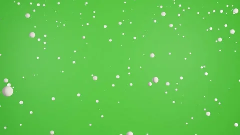 Isolated falling snow on green screen Stock Footage 257387737