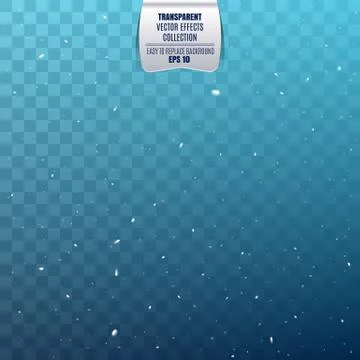 Isolated Falling Snow Overlay texture on transparent background EPS10 Vector. Stock-Illustration