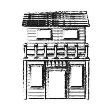 Isolated farm building design Ilustración de archivo