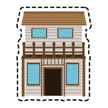 Isolated farm building design Ilustración de archivo