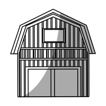 Isolated farm building design Ilustración de archivo