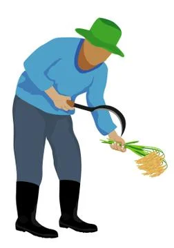 Isolated farmer cartoon shape vector design Stock Illustration
