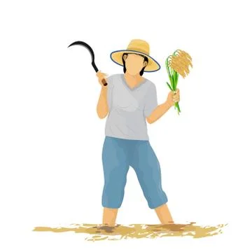 Isolated farmer cartoon shape vector design Stock Illustration