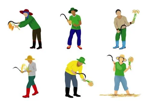 Isolated farmer cartoon shape vector design Stock Illustration