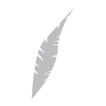 Isolated feather icon Stock Illustration