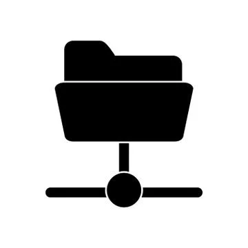 Isolated file and data base design Illustrazione stock