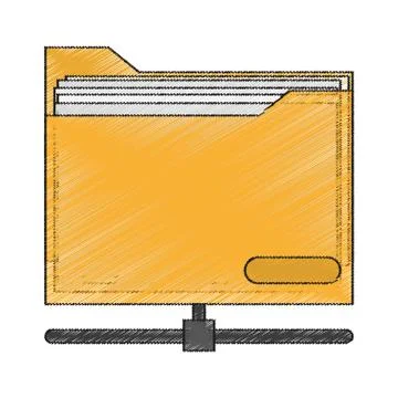 Isolated file design Illustrazione stock