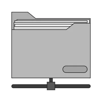 Isolated file design Stockillustratie