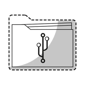 Isolated file design Illustrazione stock