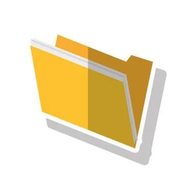 Isolated file document design Stockillustratie
