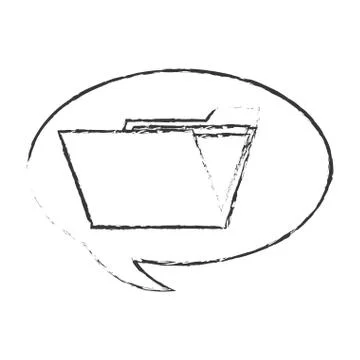 Isolated file inside bubble design Illustrazione stock