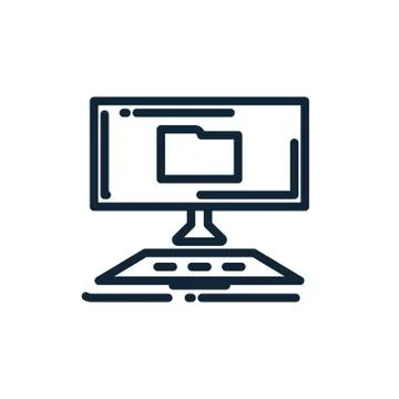 Isolated file inside digital computer vector design Stockillustratie