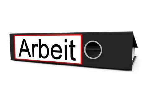 A isolated file a lying file with german lettering work Copyright: xZoonar... 스톡 사진