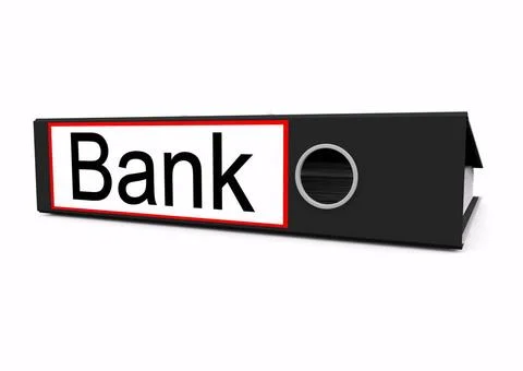 A isolated file a lying file with german lettering bank Copyright: xZoonar... 스톡 사진