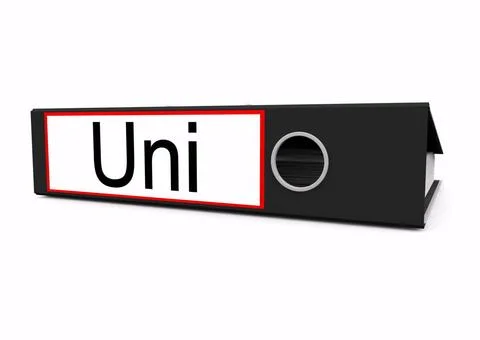 A isolated file a lying file with german lettering uni Copyright: xZoonar.... 写真素材