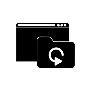 Isolated file website and data base design Illustrazione stock