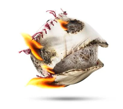 Isolated Fire Flame Baseball Stock Photos