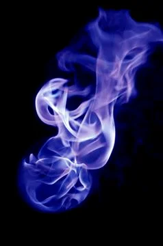 Isolated fire flames on black background, darkness Stockillustratie