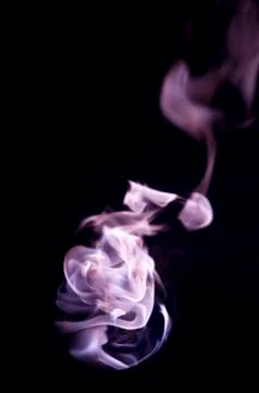 Isolated fire flames on black background, darkness Stockillustratie