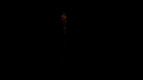 Isolated Fire Thread Atmospheric Layer against black Stock Footage 325834067