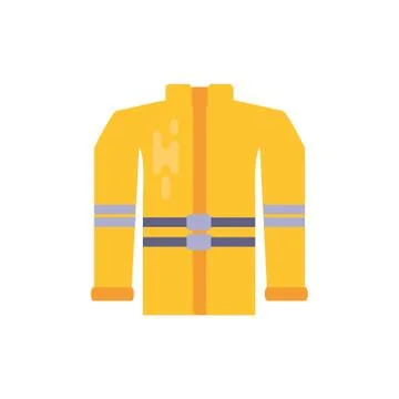 Isolated firefighter jacket vector design Stock Illustration