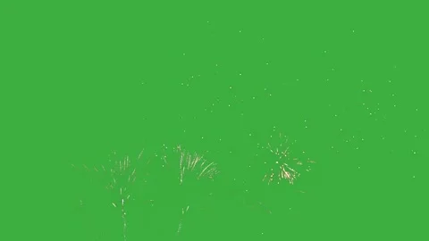Isolated firework burst on green screen for compositing and visual effects Stock Footage 342433467