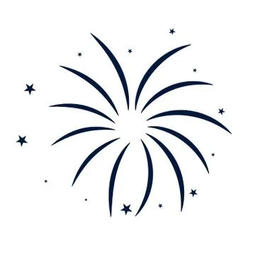 Isolated firework explosion icon Stock Illustration