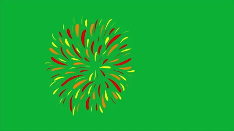 Isolated Firework Stock Footage 255983164