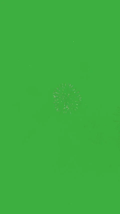 Isolated firework particles on green screen for chroma keying Stock Footage 342433601
