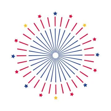 Isolated firework symbol design vector illustration Illustrazione stock