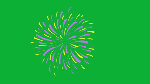 Isolated Firework v2 Stock Footage 255983602