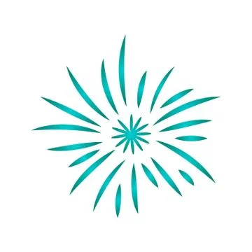 Isolated fireworks exploding 스톡 일러스트