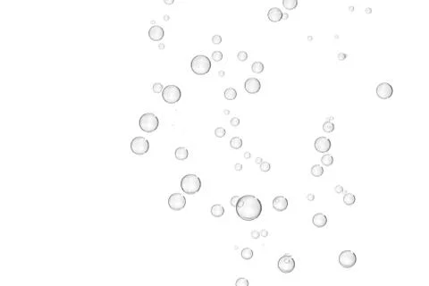Isolated fizz bubbles Stock Photos