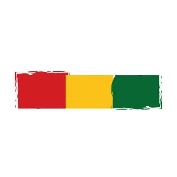 Isolated flag with african colors Vector Stock Illustration