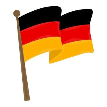 Isolated flag of Germany Illustrazione stock
