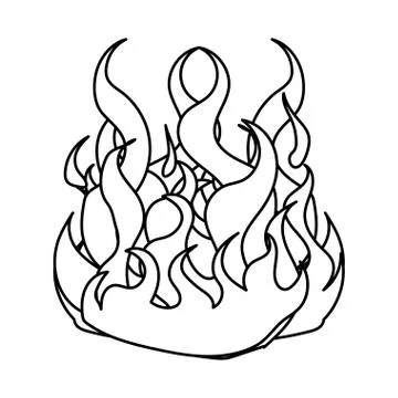 Isolated flame icon vector design Stock Illustration