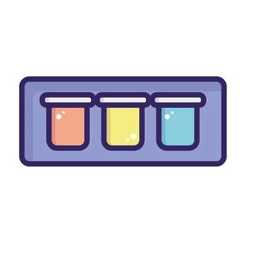 Isolated flat paint jar icon Stock Illustration